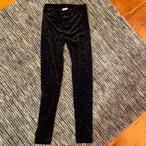 COPY - Crewcuts girls size 12 - sparkly velvet leggings
